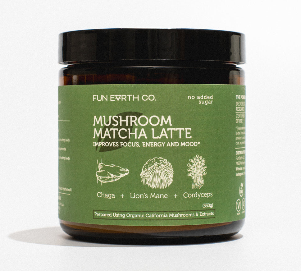 Mushroom Matcha Latte