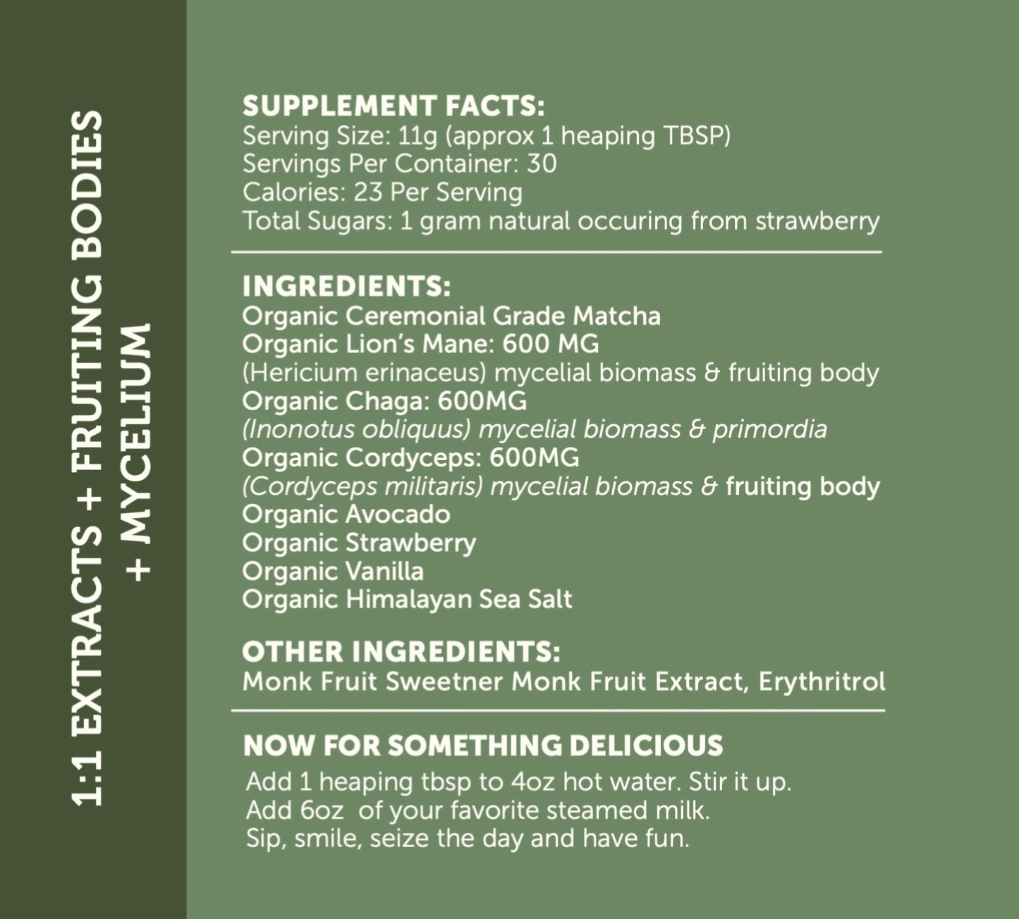 Mushroom Matcha Latte