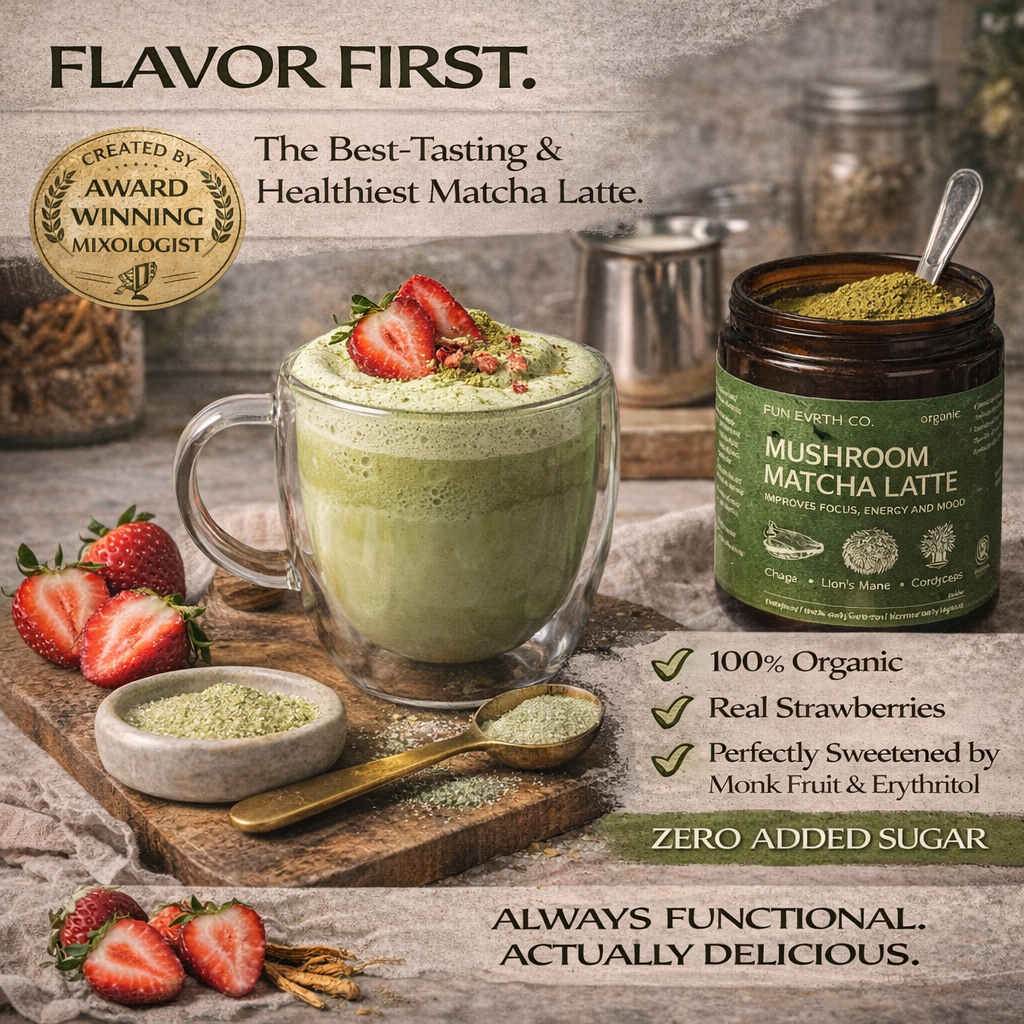 Mushroom Matcha Latte