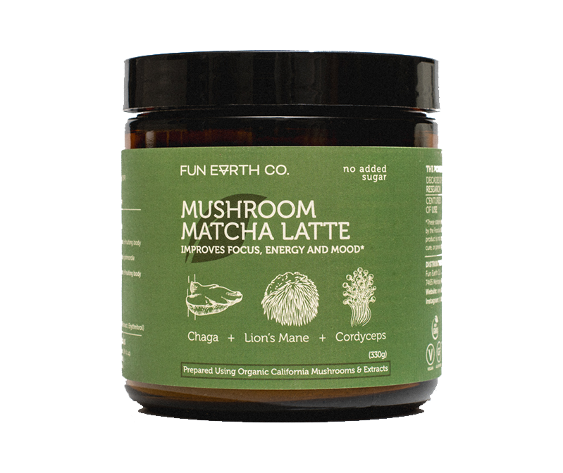 Mushroom Matcha Latte