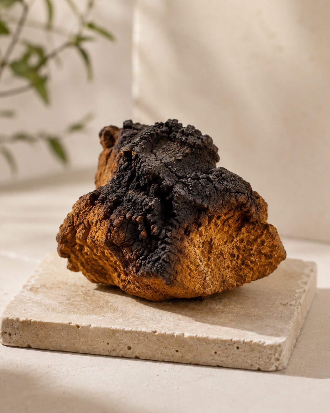Fun Earth Chaga varietal jar with Chaga mushroom
